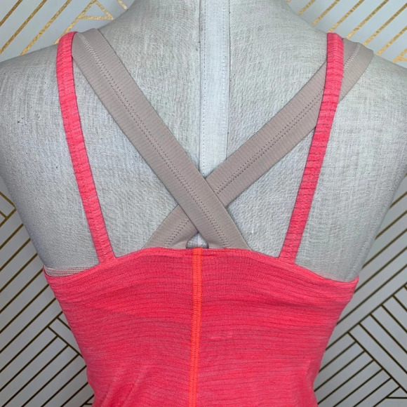Lululemon Run‎ For Gold Tank Heather Electric Coral - Picture 7 of 8